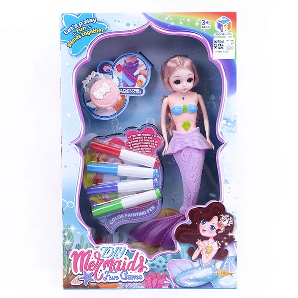 Wholesale Kids Girls Gift toys 14 inch vinyl fashion doll baby mini mermaid doll toy for sale