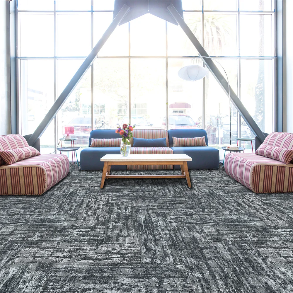 Hot Selling Commercial Office Bedroom Polypropylene Material Luxury Carpet Tile