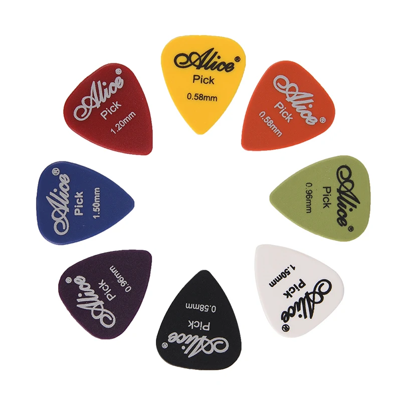 50 guitar picks 1 box case Alice acoustic electric bass pic plectrum mediator guitarra accessories thickness 0.58 - 1.5 mm