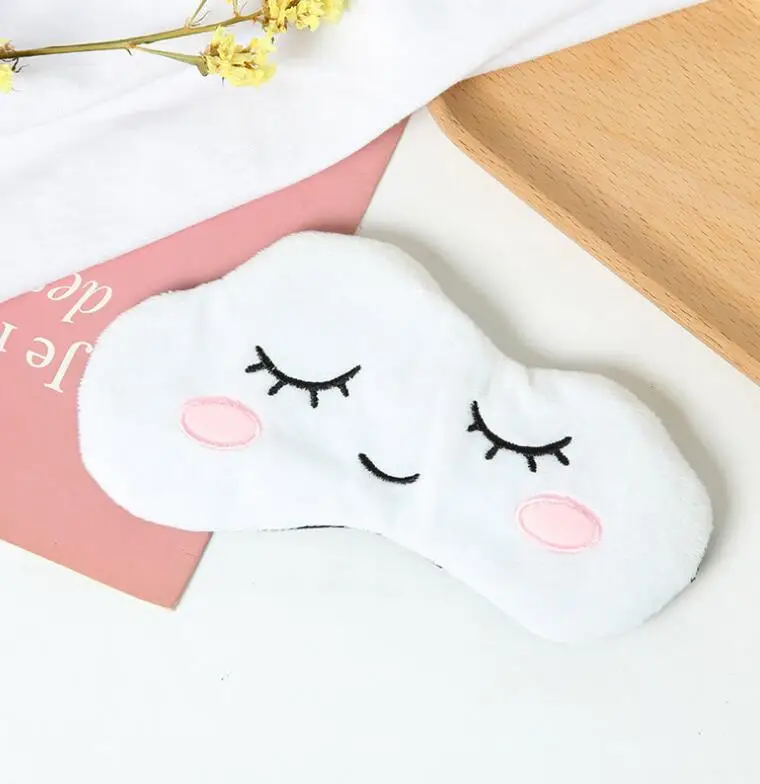 Lovely cartoon animal eye patch soft sleeping eye mask for girls kids blindfold with cool gel pad