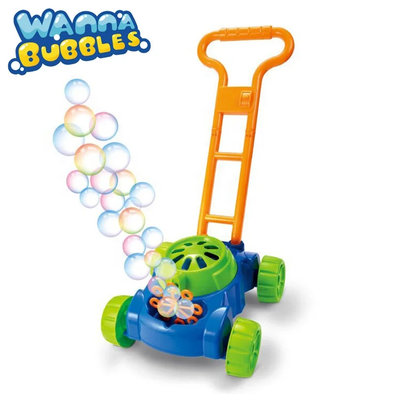 Outdoor games boys girls kids electronic walker bubble blower bubbles lawn mower toys for toddlers