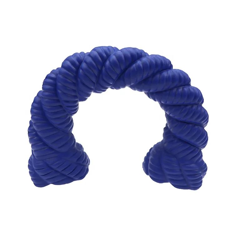 New Custom Durable Natural Rubber Reduce Anxiety Horse Hoof Chew Toy for Dog