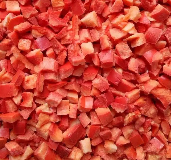 
lyophilized vegetables fd red pepper cubes 