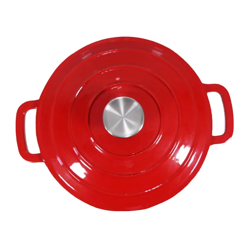 Kitchenware Sets Non Stick Enameled Cast Iron saucepan with Lid  Pot Round Shape braise pan Pot  cast iron for 5QT of cookware