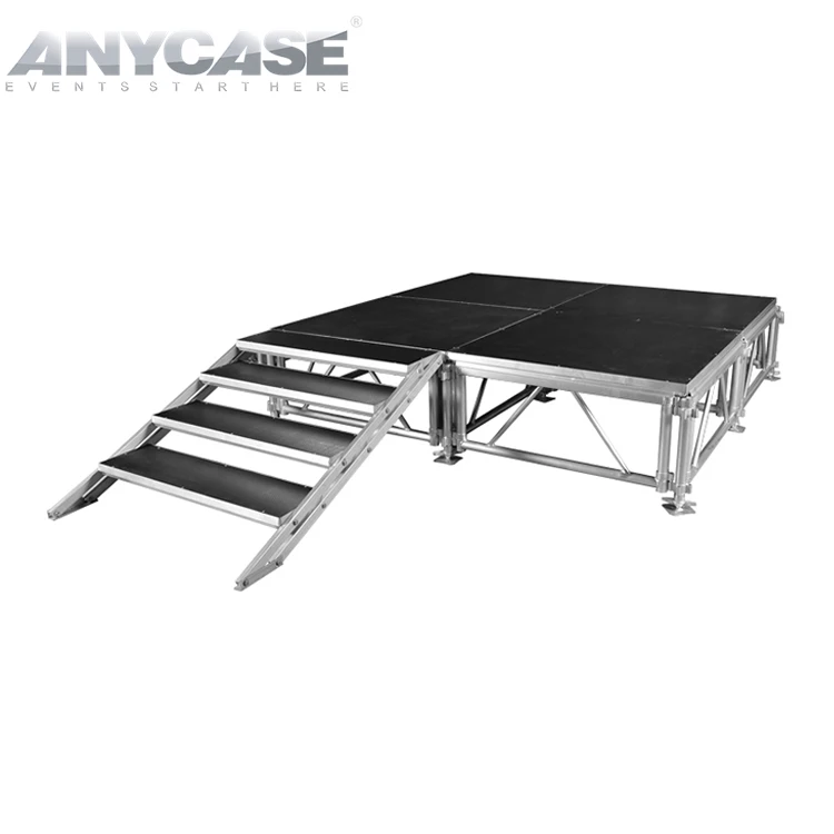 ACS Heavy Duty Outdoor Performance Aluminum Modular Truss Stage 1.22x2.44m Wooden Stage Platform