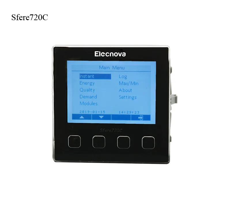 Sfere720C LCD modbus/profibus tariff multifunctional power meter data logger