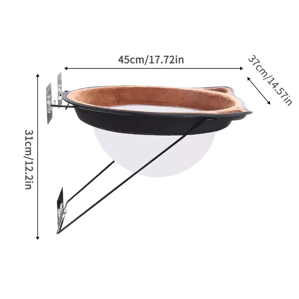 
Space Capsule Design Comfortable Long Plush Soft Pet bed Window Mount Pet Cat Hammock Pet Bed 