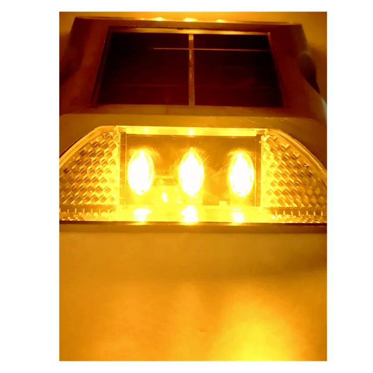 Aluminium LED Cat Eye Reflective Light Solar Road Studs Wired