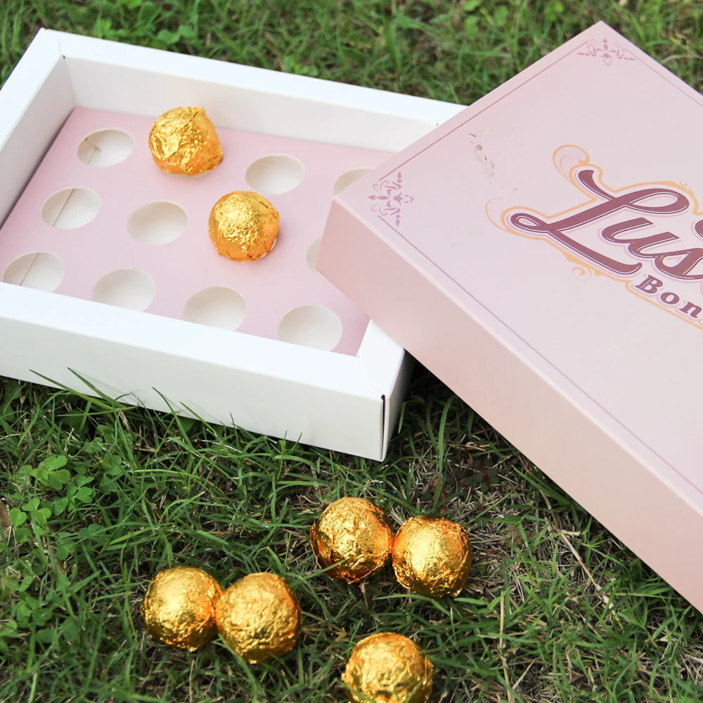 Wholesale Custom Chocolate Box Luxury 2022 Latest Products Candy Carton Boxes with Insert Food Cake Box Cake Packaging CMYK 100