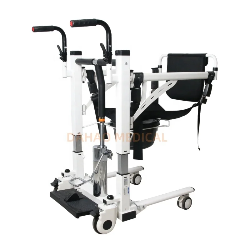 Home Use Medical Care Supplies Paralyzed Commode Wheelchair Hydraulic Lift Patient Transfer Chair From Bed to Car Seat
