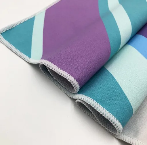 Custom Print Tesalate Microfiber Suede Waffle Quick Dry Sublimation Sand Free Absorbent Microfibre Wholesale Beach Sports Towel