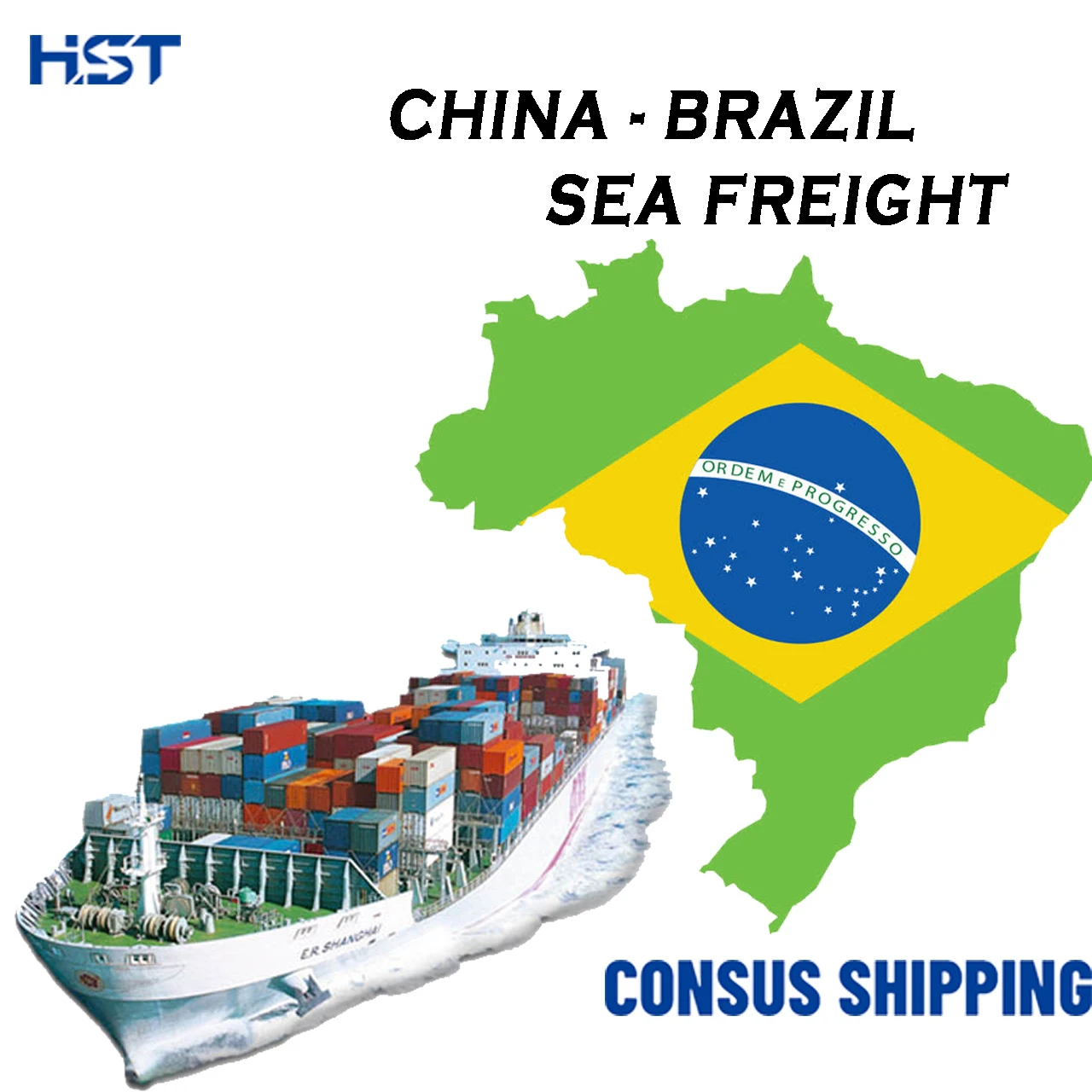 Ocean Sea Freight Shipping Cost China To Brazil