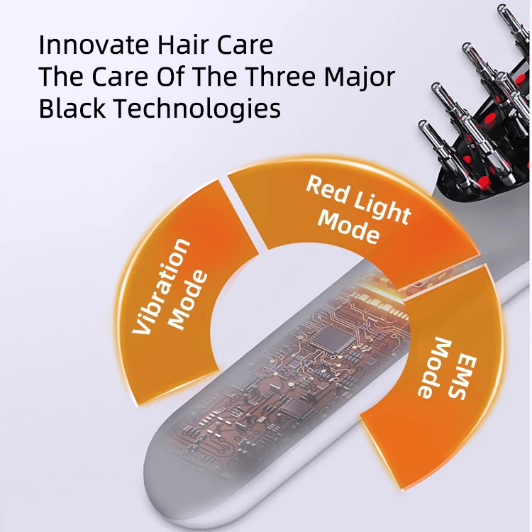 New Oil Applicator Hair Infrared Comb Red Light Comb For Hair Growth Comb