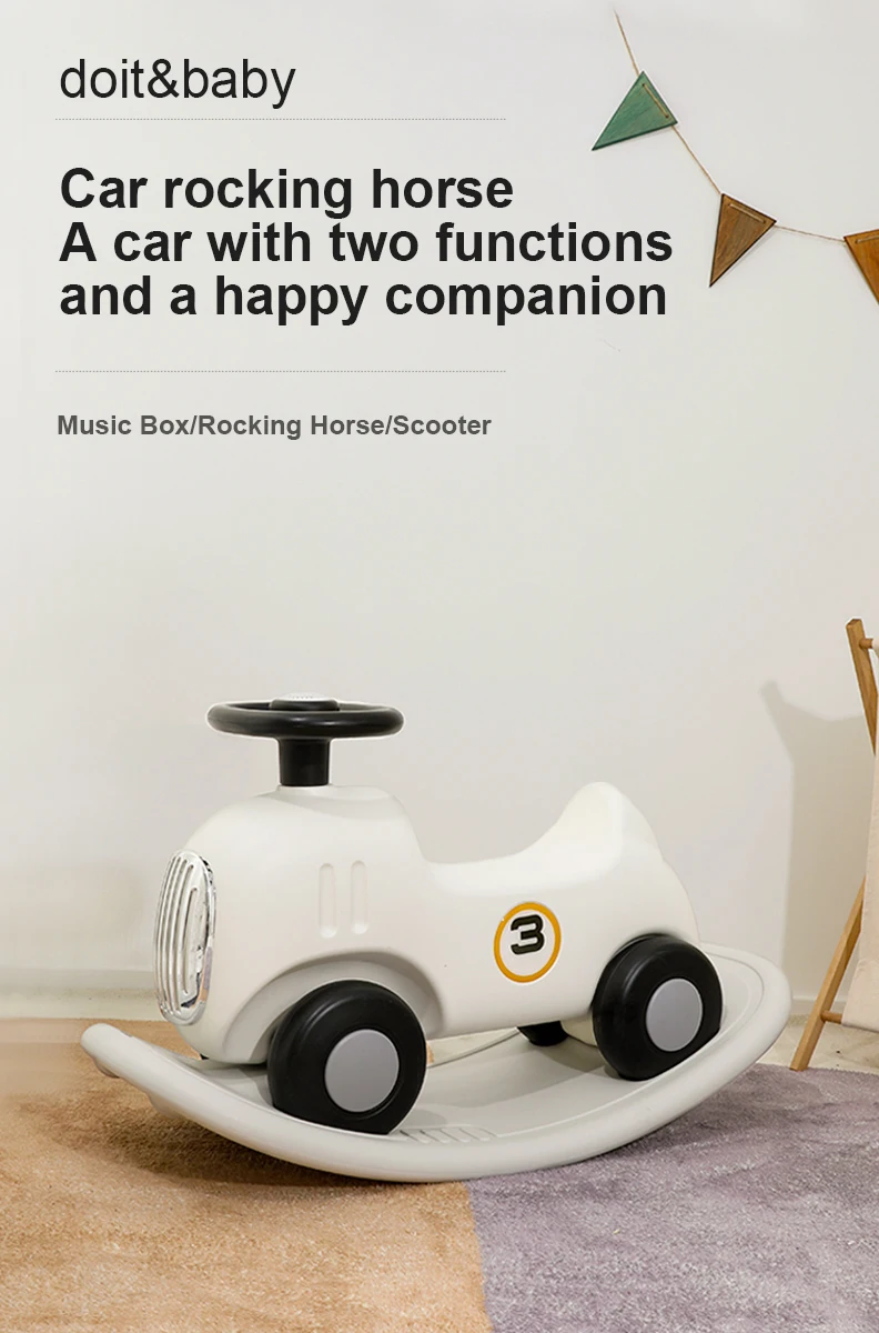Funny Multifunctional Kid Toys Car with Music Baby Rocking Horse