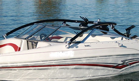 Reborn Elevate Boat Wakeboard Tower Glossy Black Aluminum Tower
