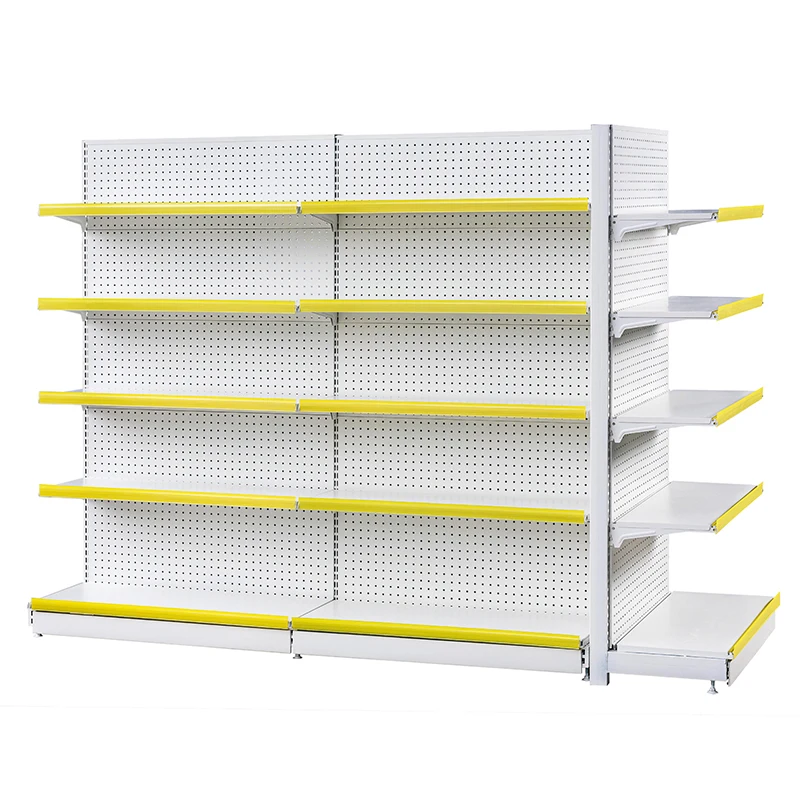 Leke Wholesale modern design gondola back panel supermarket shelf high end hot sell supermarket shelf