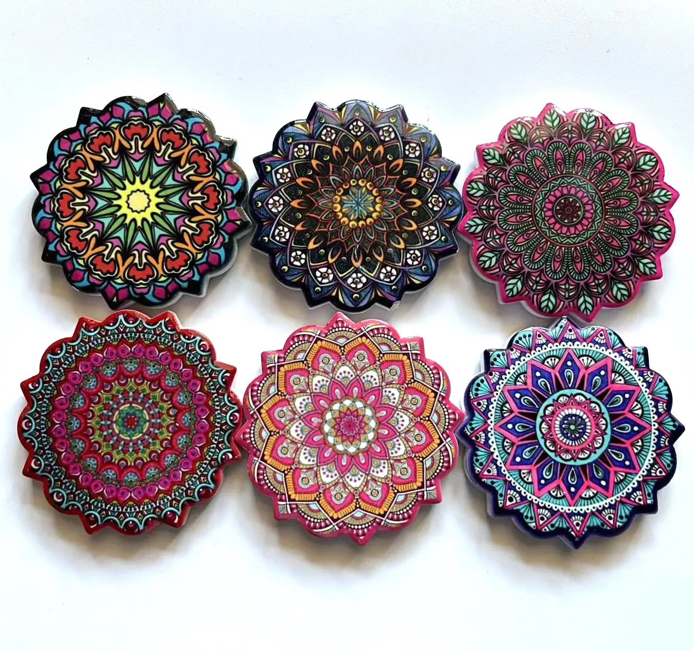 Wholesale customized spot ceramic refrigerator magnets sublimation hot selling in Europe and America