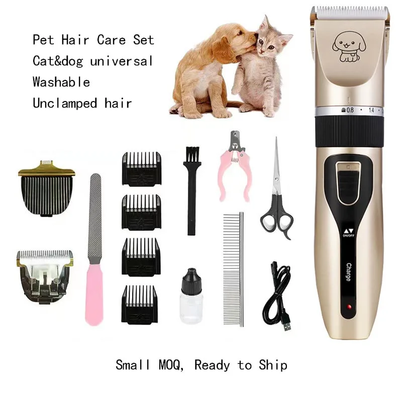 Professional Grooming Kit Upgraded Blades Dogs Cleaning Trimmer Machine Electrical Cats Hair Clipper Razor Pet Hair Cutter