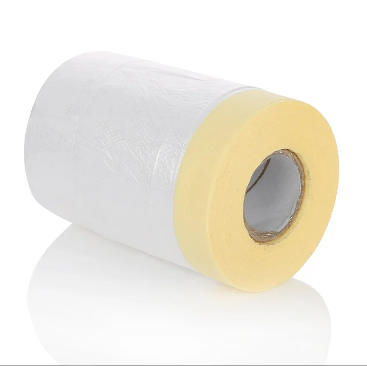 Pre Taped Masking Film Roll 55cm width
