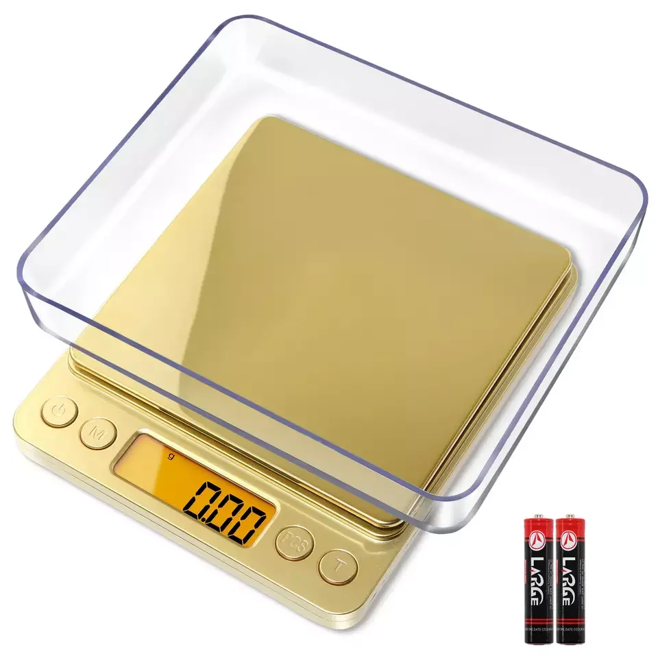 500g/0.01g;1kg/2kg/3kgx0.1g Electronic Kitchen Food Scales Mini Digital Pocket Jewelry Scale Weighing Platform Counting Tools