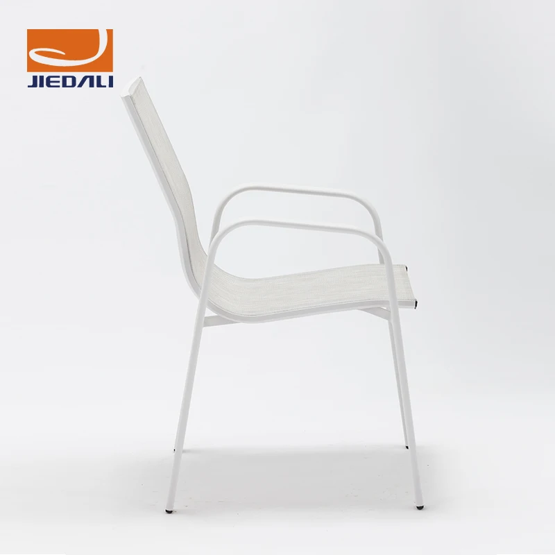 
Economical Small Round Outdoor Sectional Sling Chairs Set With Dining table 