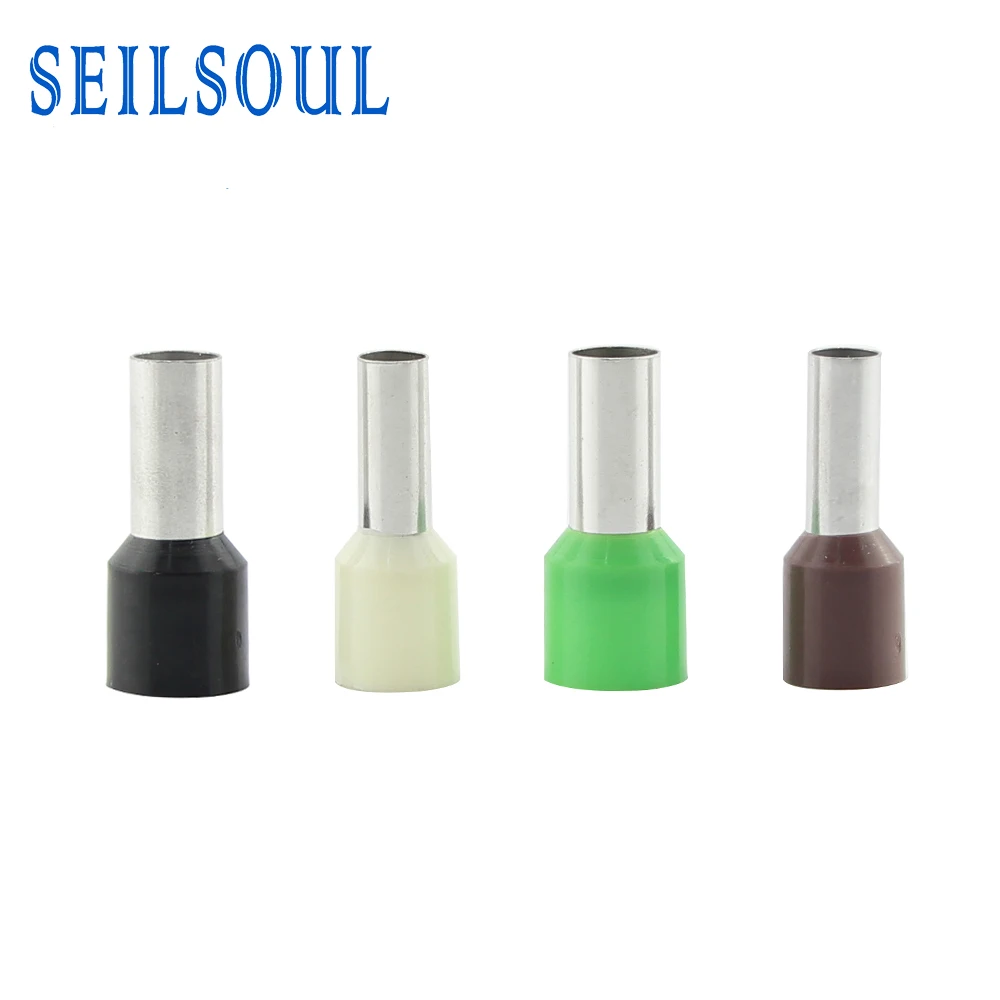 Seilsoul Tinned Copper Ferrule Terminal Lugs Pin Type Insulated Cord End Terminals