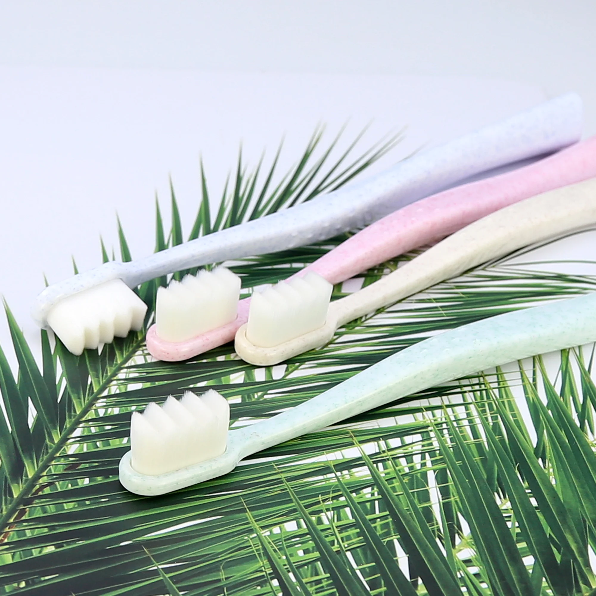 Good Quality Adult Economical Super Soft Ultra fine Bristles Plastic Toothbrush for  Gum Sensitive People OEM