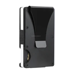 2022 Rfid Metal Bank Credit Card Holder Men Minimalist mini Wallets Slim Thin Tactical Business ID Cardholder Case Purse