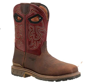 Plus-Size Tall Genuine Leather Western Cowboy Boots Embroidered European and American Knight Style