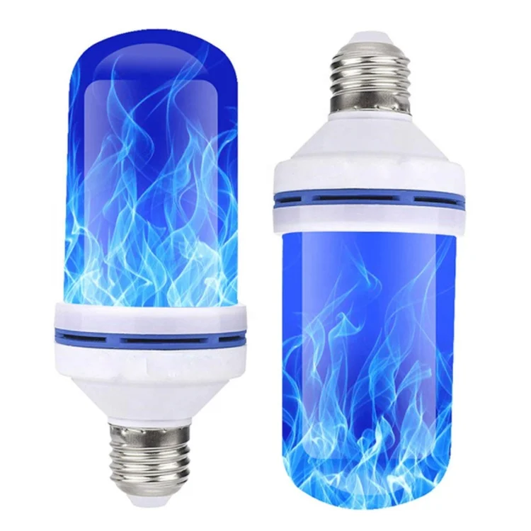 Halloween Decorations Fire Burn Effect E26 E27 Base Gravity Sensor Led Flame Light Bulb