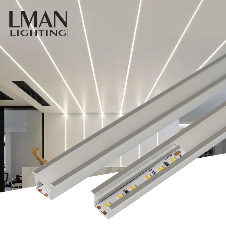 Aluminum Profile PC Cover No Dark Spot SMD2835 FPCB Recessed Linear LED Strip Light