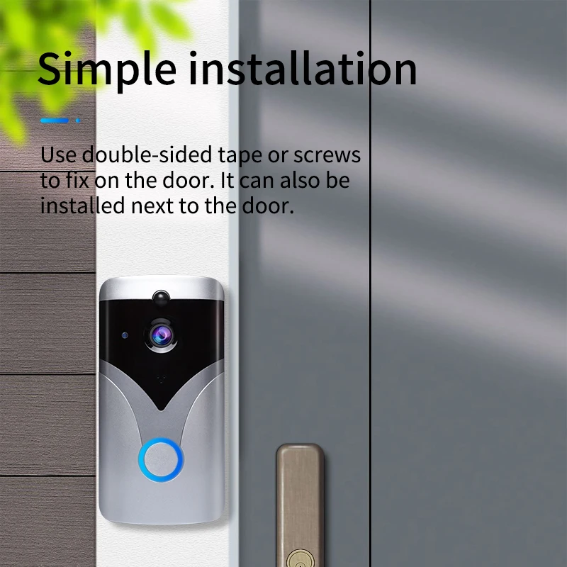 2021 Smart WiFi door bell wireless Home video doorbell 720P phone intercom Ring with wifi doorbell camera for apartments