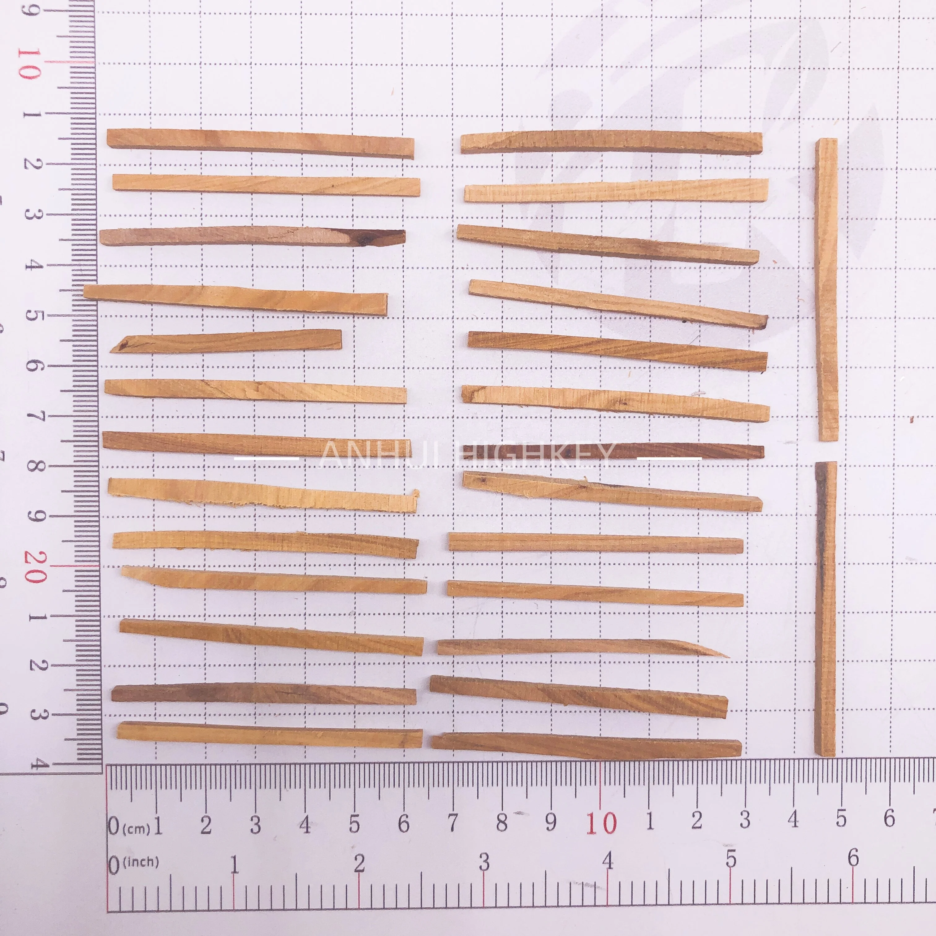 I013 Wholesale Incense raw materials peeled sandalwood segments West Australian sandalwood strip