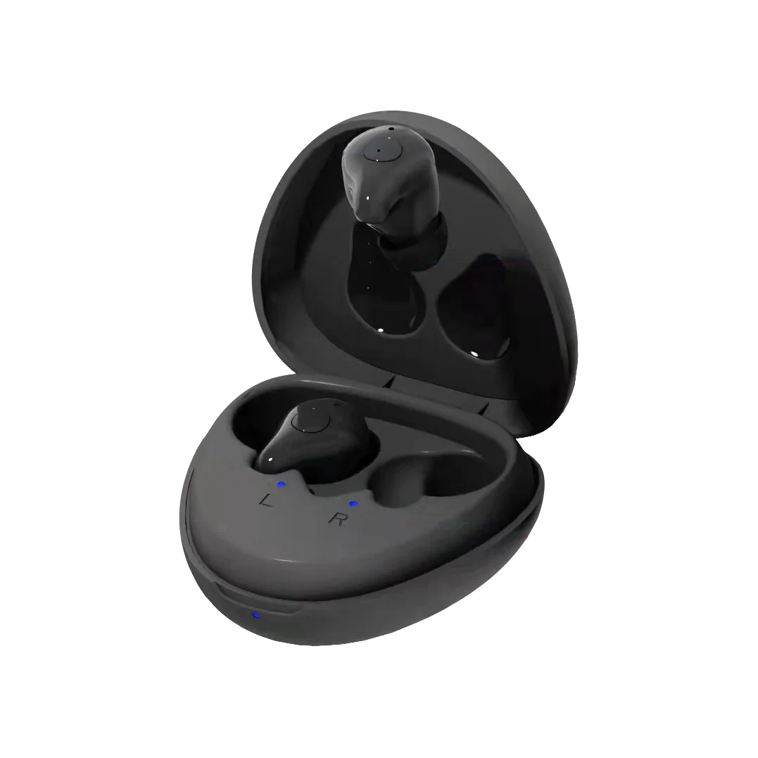 Voraiya Newest Comfortable In Ear HD Crystal Portable Magnetic Charging Box Digital Hearing Aid