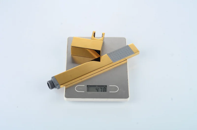 
gold plating yellow color copper Bath shower mixer 