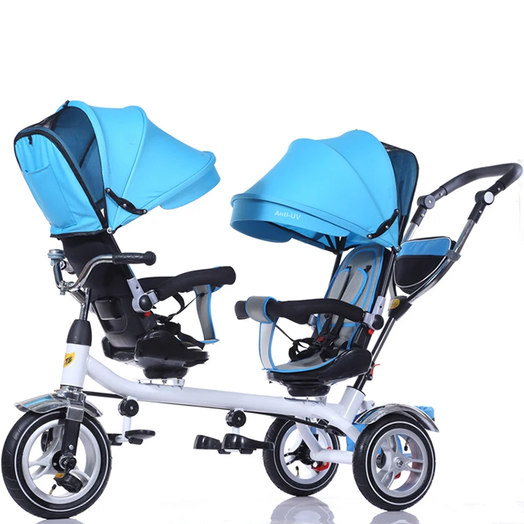 China Factory Twin Baby Tricycle / Kids Double Seat Tricycle / Two Seats Baby Tricycle Wholesale