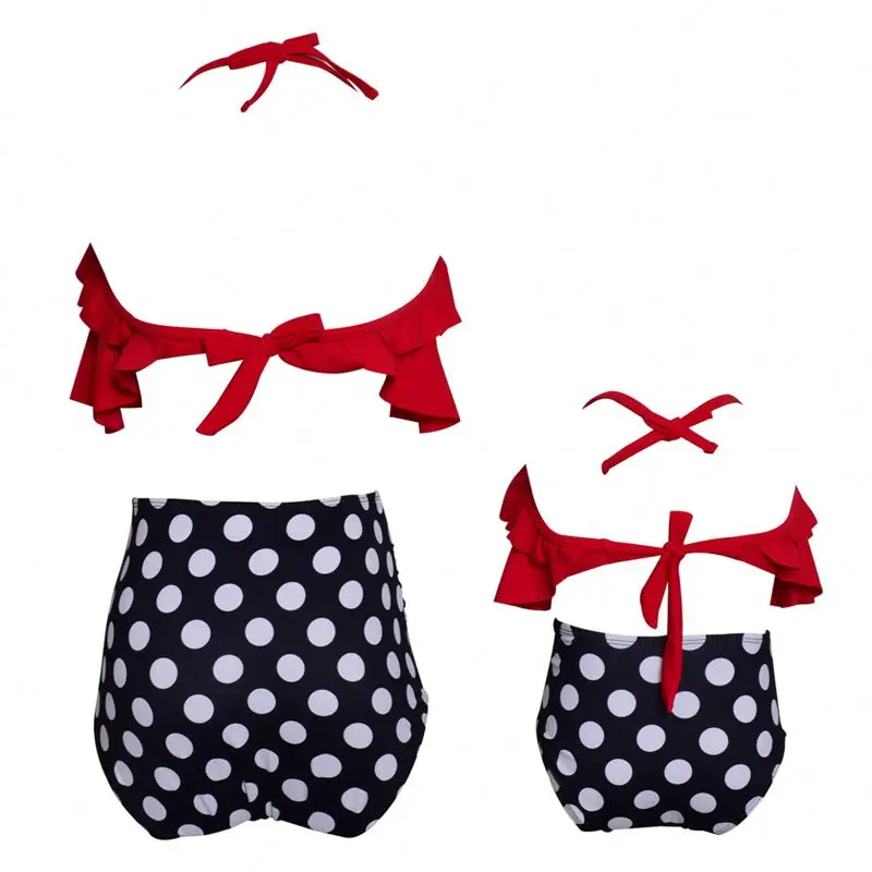 Оптовая продажа Мама и я для маленьких девочек Extreme микро мини бикини девушка дети цельный Купальники