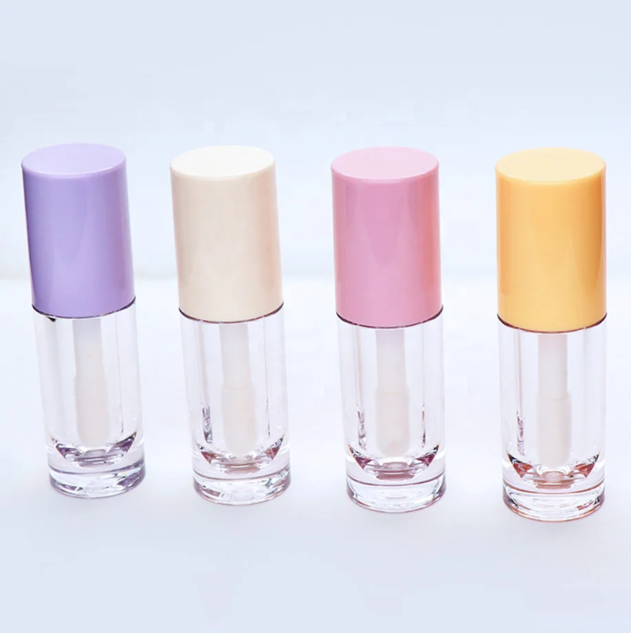 Custom 6.5ml Lipgloss Tubes Packaging Concealer Container Big Applicator Lip Gloss Tubes with Big Brush Wands
