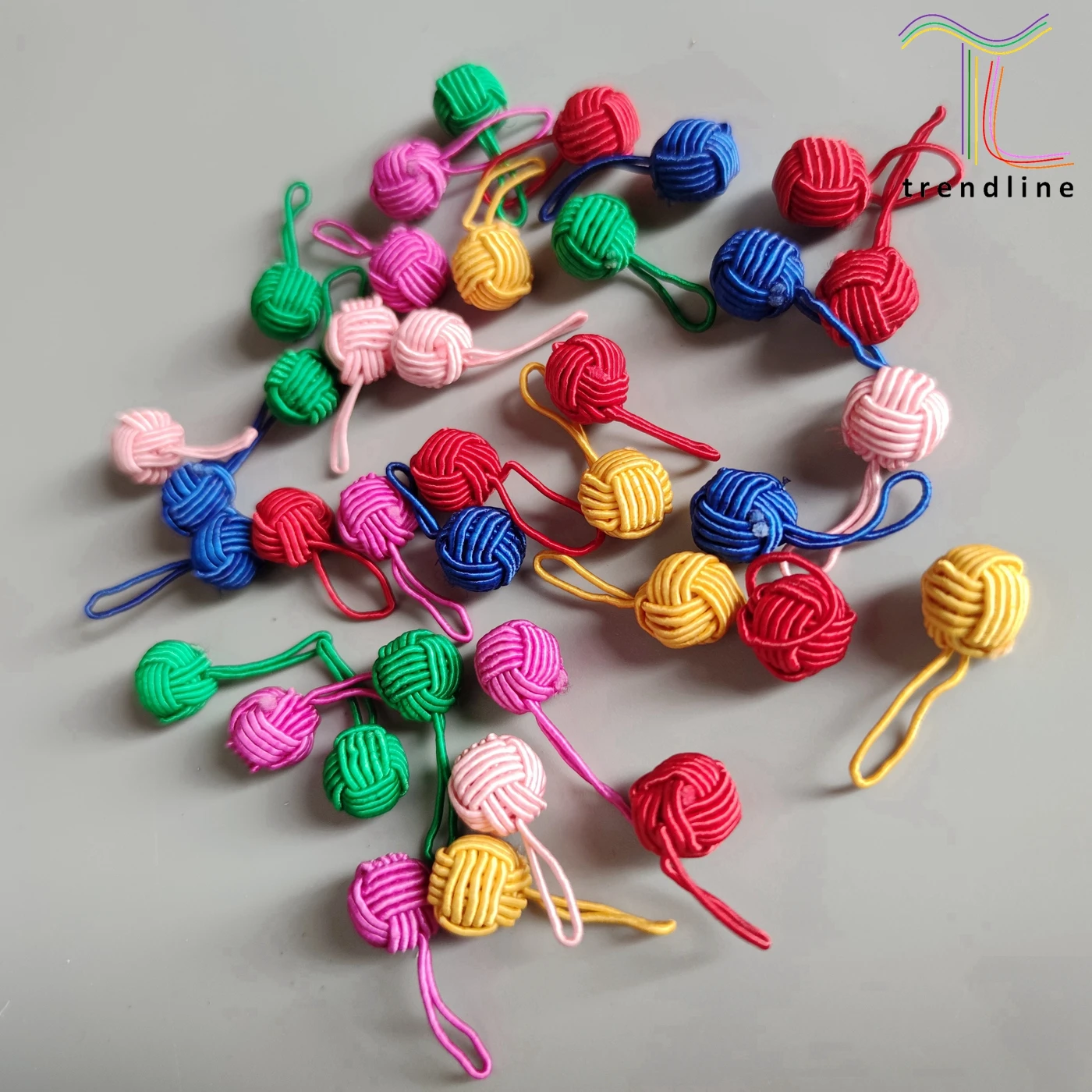 handmade chinese knot frog closure buttons with 2cm long loop for custoums