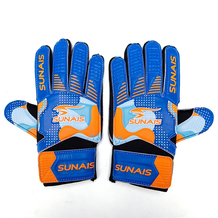 Wholesale Factory training Football Goalkeeper Gloves Comfortable Personality EVA Mesh Sponge Comfortable Professional Gloves