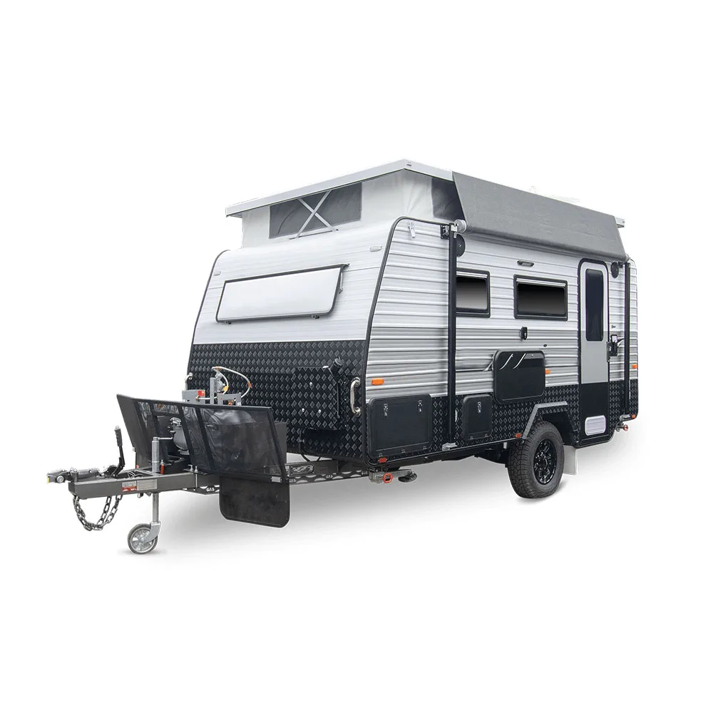 
Mini Lightweight Camping Travel Mover Pop Top Caravan Trailer Made in China 