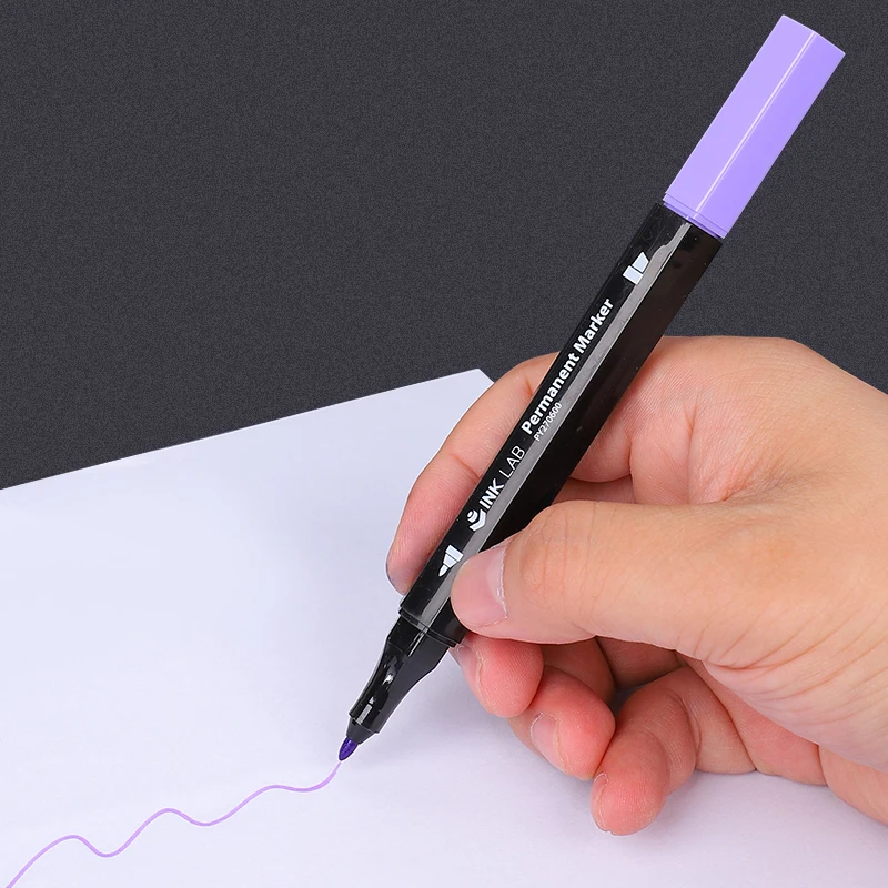 BEIFA 12 Fine Point Alcohol Base Art Marker Pen Dual Tip Colored Pen for Adult Coloring