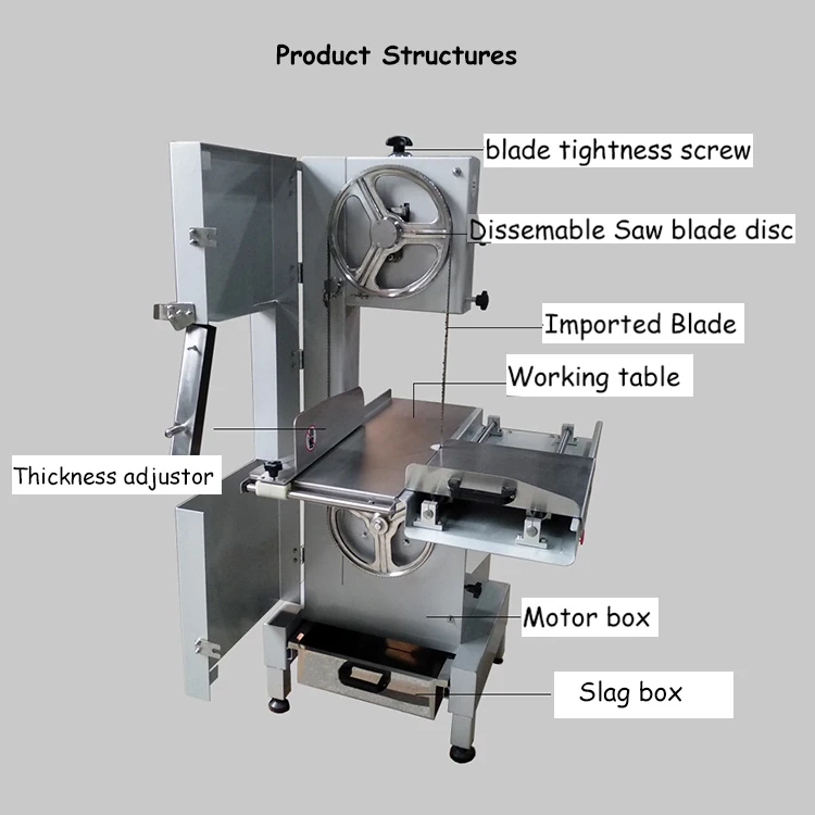 Hot Sale Professional Stainless Steel Bone Saw Chicken Cutter Beef Frozen Meat Bone Meat Cutting Machine