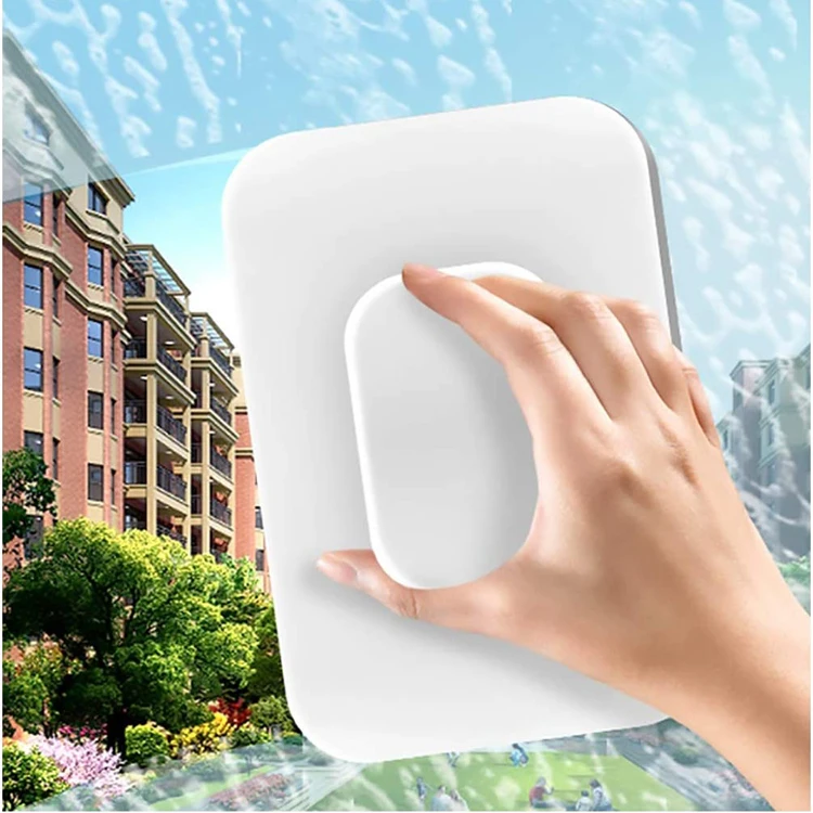 New Updated Double Sided Magnetic Glass Wiper Cleaner Brush for Outside Window Cleaning Tool