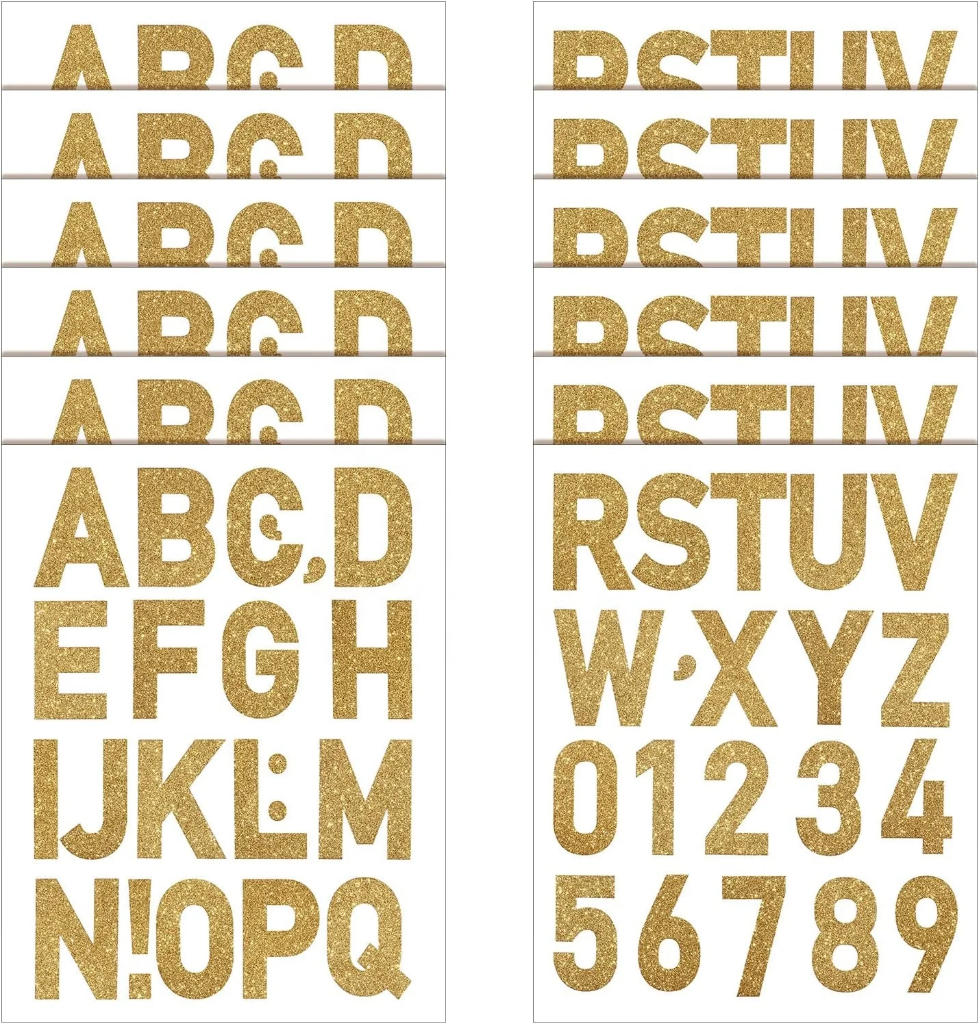 resin crystal rhinestone clear glass colorful glitter plus size letter sticker