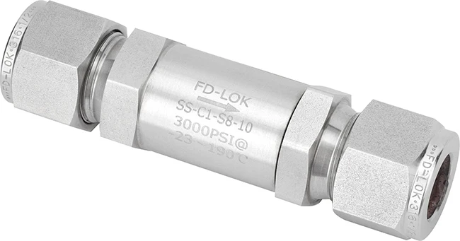 Check Valve C2 Series Stainless Steel Swagelok Same Type 6000PSI High Quality
