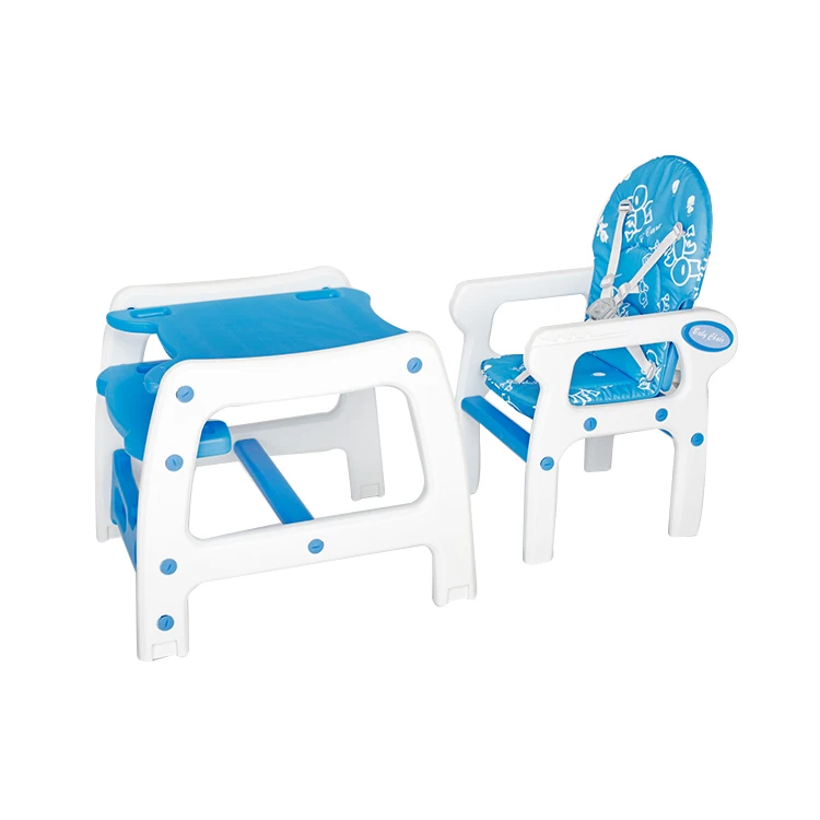 Portable Folding Multifunctional Baby feeding Chair with Chair Cover and Wheel