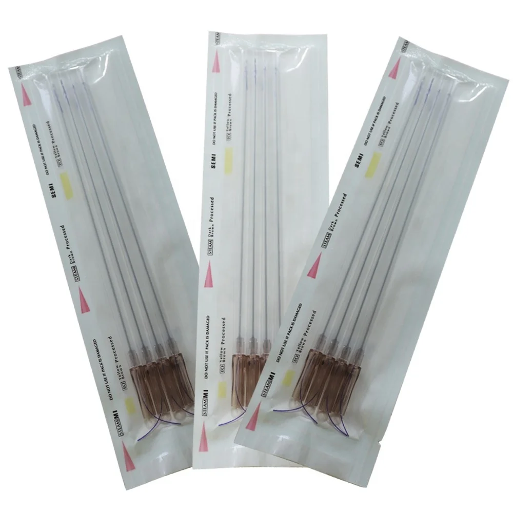 Long Lifting Effect 19g 20g 100mm 400mm Barbed Suture Eye Brows Lifting Remove Double Chin Double Needle Pdo Threads
