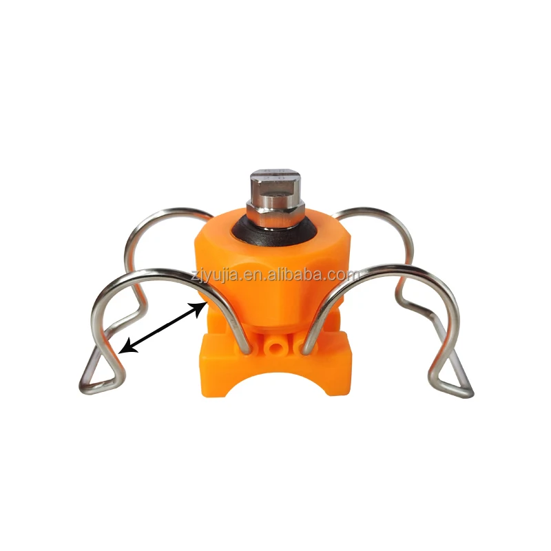 Double buckle PP Plastic Adjustable ball clamp clip Spray Nozzles Car Washing  Flat Fan /Full Cone nozzle