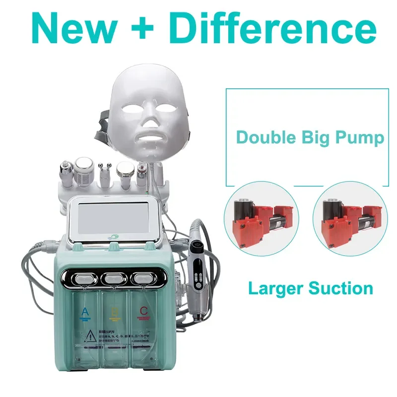 8 in 1 Multifunction Facial Beauty Device Hydrogen and Oxygen Mask Bubble Face Spray Injector Aqua Jet Peel Beauty Machine